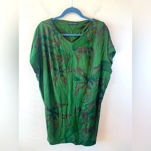 Alexandre Herchcovitch Green coastal grandma flowy dress size XS